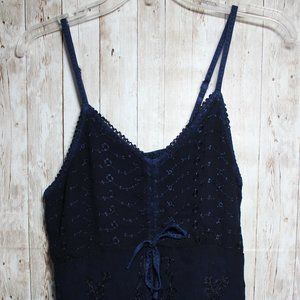 My Choice Navy Blue Camisole Tank Top Small